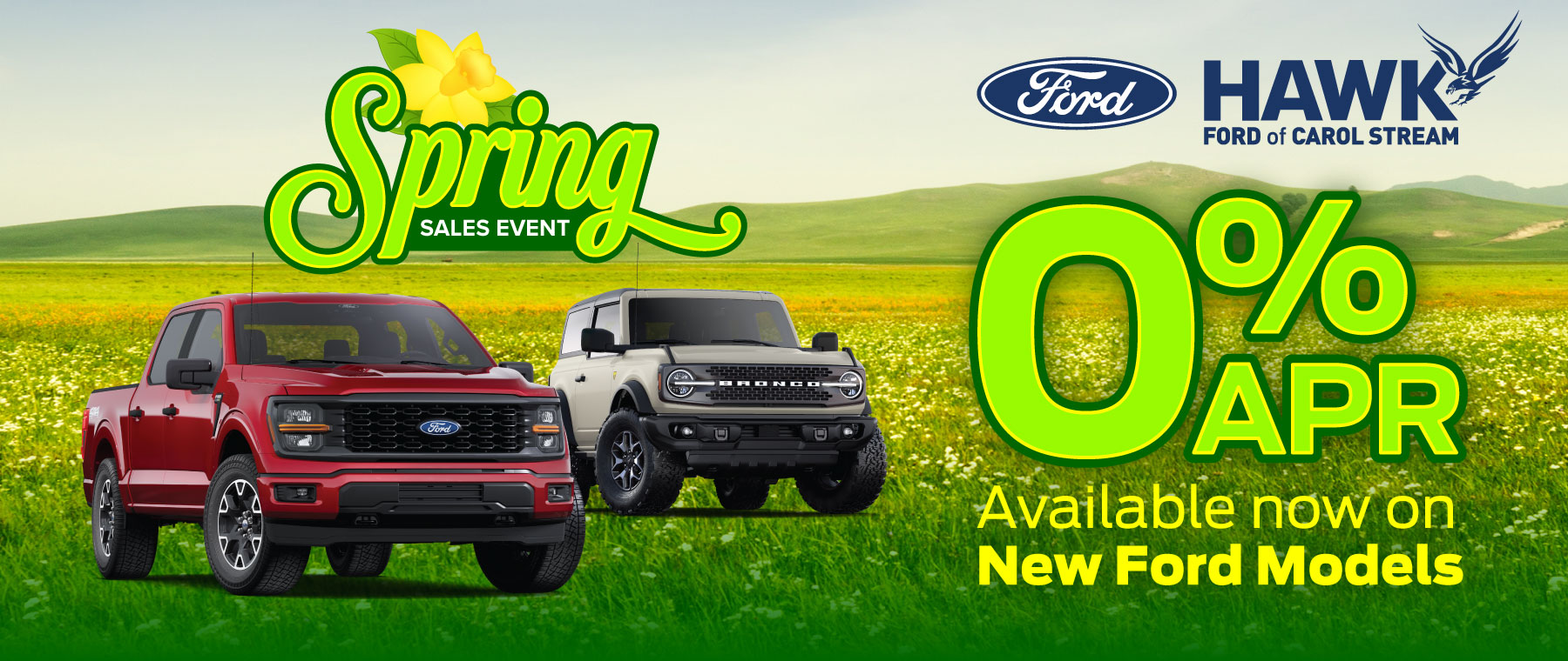 0% APR available on New Ford Models