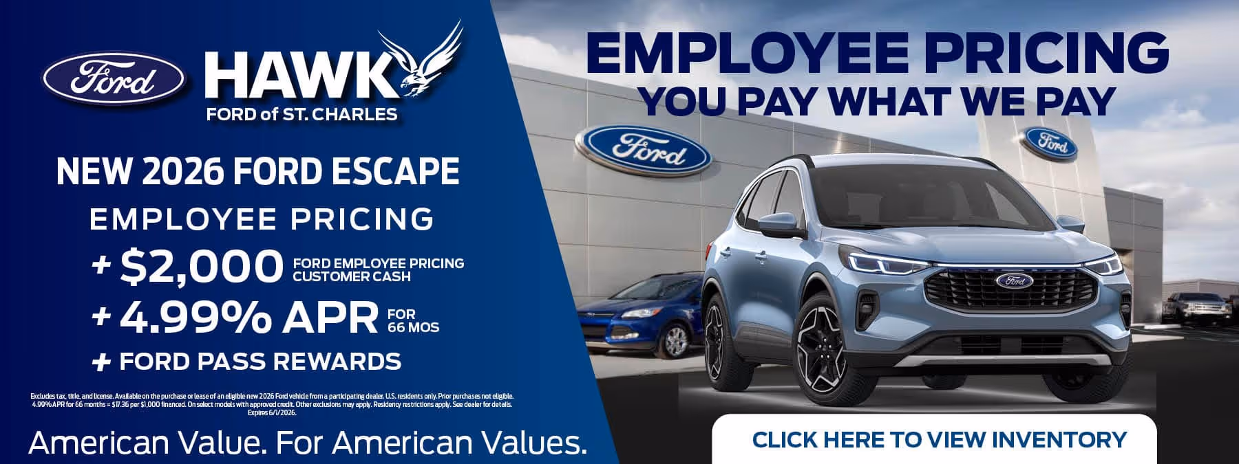 Hawk Ford St. Charles New Ford Escape