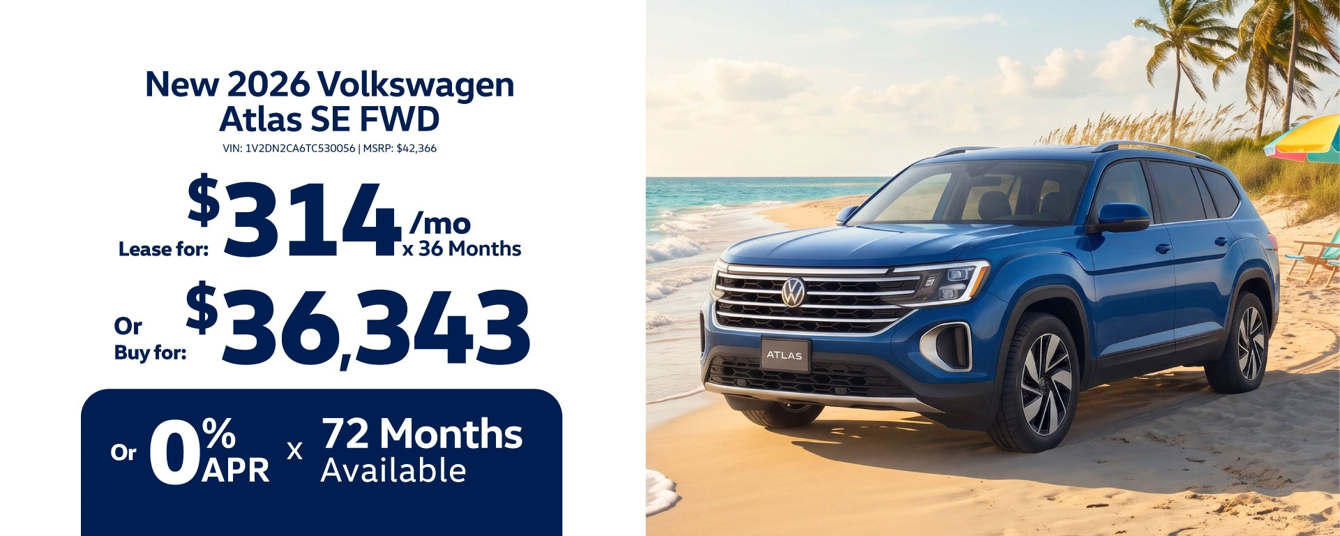 Hawk Volkswagen Joliet New Atlas offers