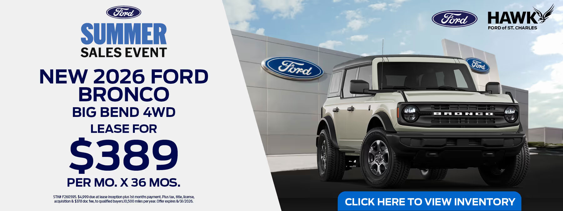 Hawk Ford St. Charles New Ford Bronco