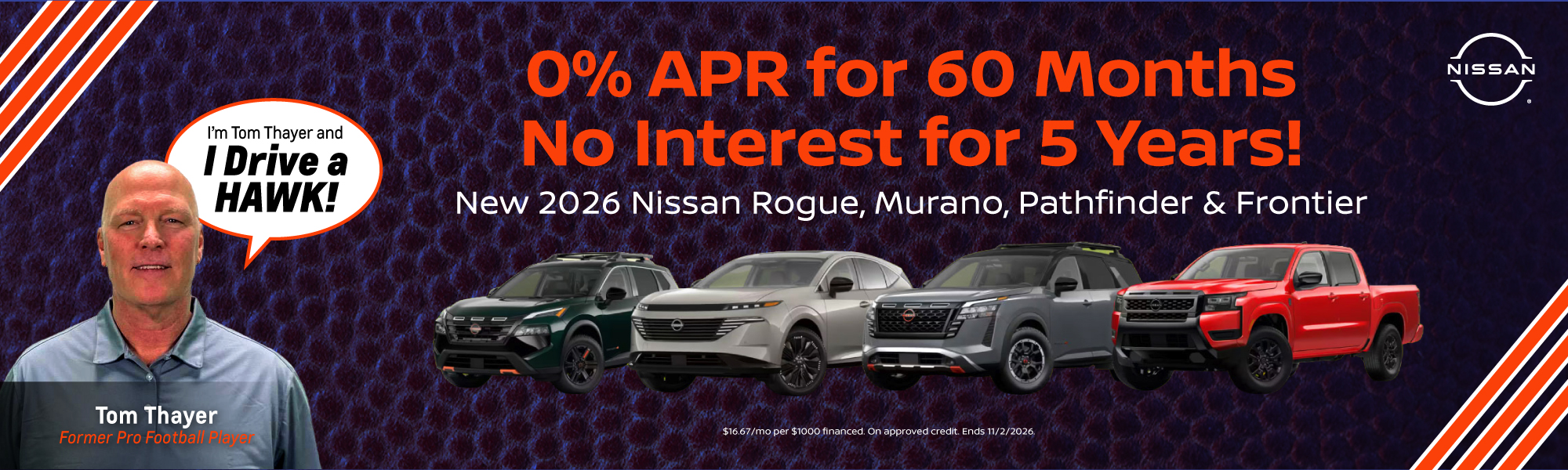 Hawk Nissan Peru 0% APR for 60 Months
