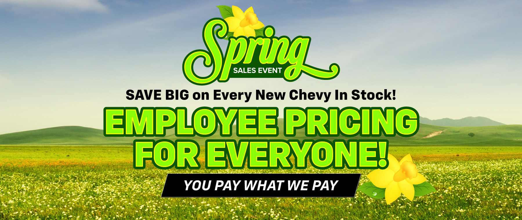 Hawk Chevrolet Peru Employee Pricing for Everyone