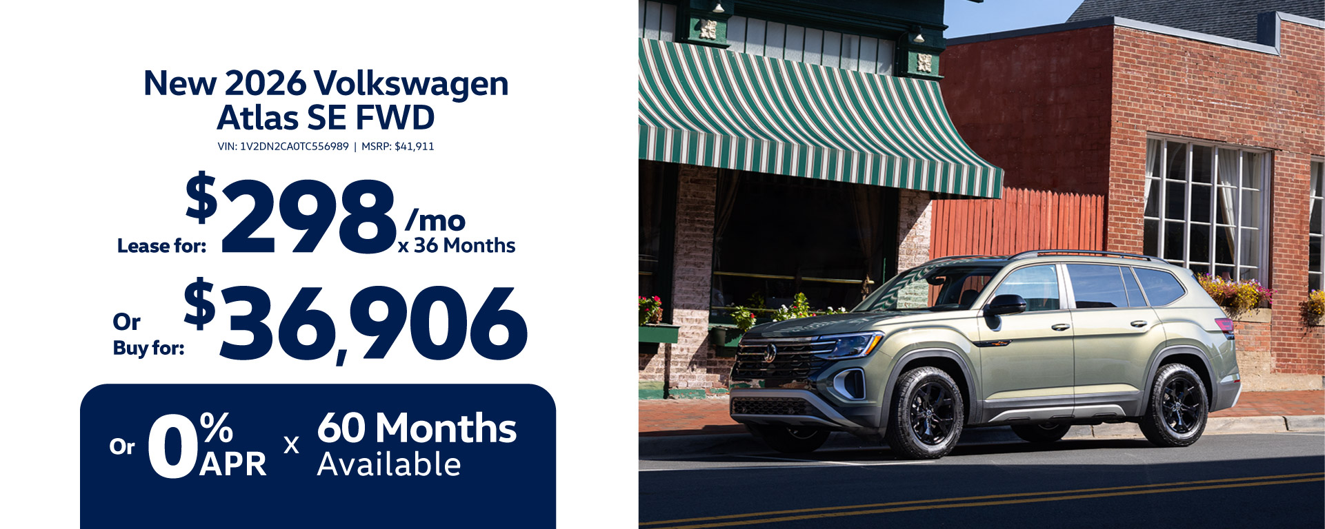 Hawk Volkswagen Joliet New Atlas offers