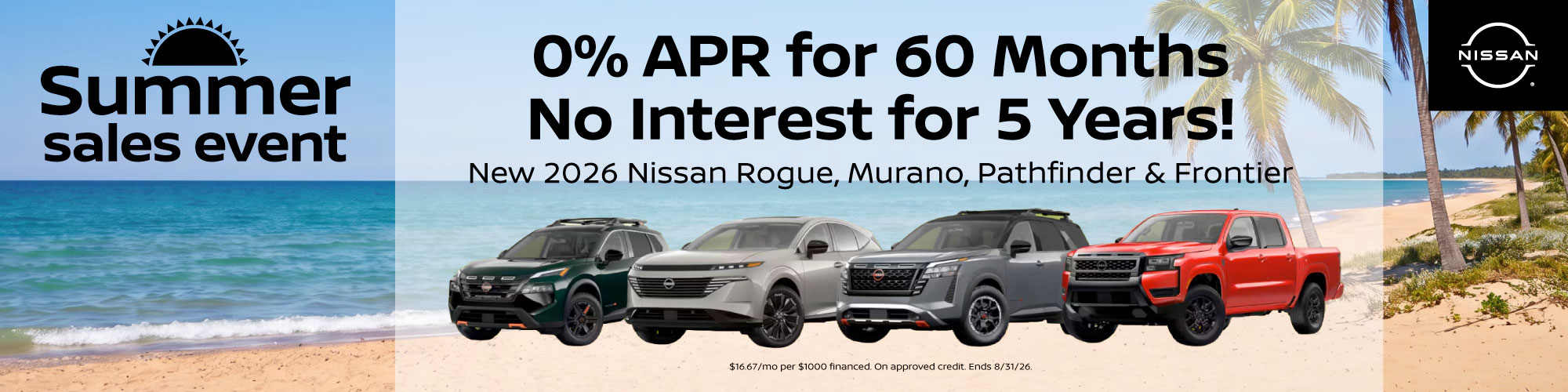 Hawk Nissan Peru 0% APR for 60 Months on Nissan Murano