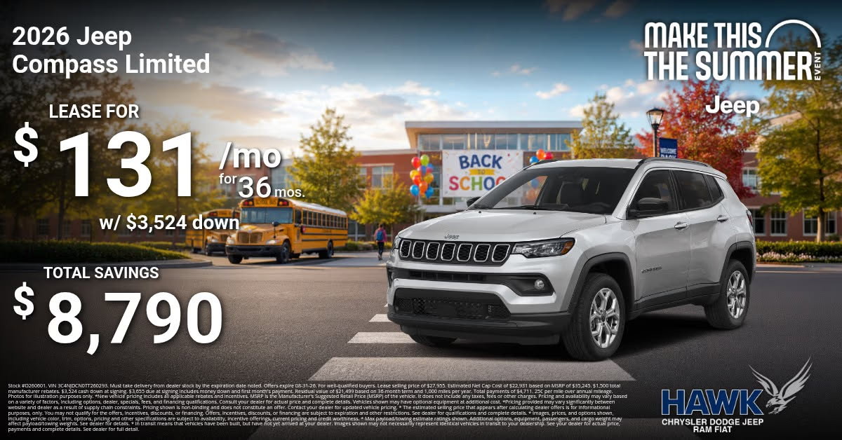 Hawk CDJR New Jeep Compass