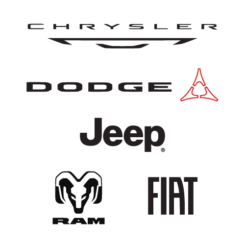 Chrysler Dodge Jeep Ram and Fiat logos